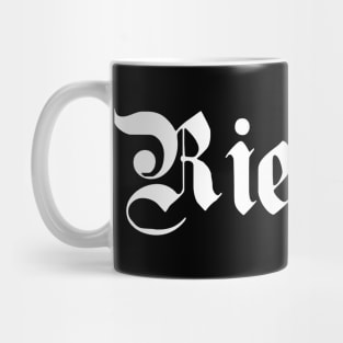 Rietberg written with gothic font Mug